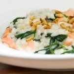 Risotto met gerookte zalm